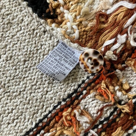 Marisa Christina Knit Cardigan Sweater Leopard & Tiger Big Cat Vintage 90s - Picture 10 of 12